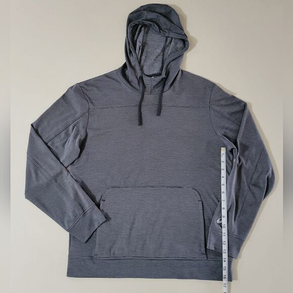 Asics Men's Black Long Sleeve Hooded Performance Pullover Shirt - Picture 5 of 12